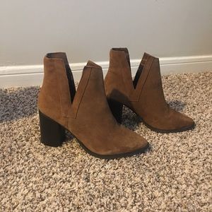 Brown Suede Booties